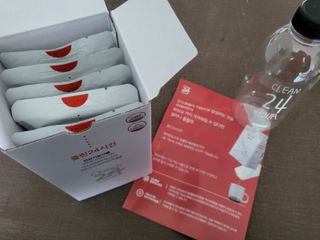클린24시간 1BOX(5포) + 전용보틀(500ml) — 5점을 준 리뷰어가 2022년 10월 올린 사용 사진