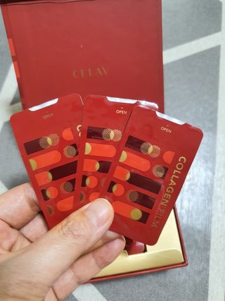 프리마인 귀족의 콜라겐, 92배 흡수율. 럭셔리 프리미엄 셀라브 콜라겐필름 30매 — 5점을 준 리뷰어가 2022년 4월 올린 사용 사진
