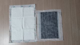 아베크 펫 와이드 프리미엄 중형 애견 강아지 배변 패드 54매 1팩 45g — 5점을 준 리뷰어가 2021년 7월 올린 사용 사진