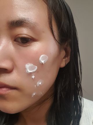 [닥터문] 프리미엄 알로에베라 선크림 500ml — 5점을 준 리뷰어가 2022년 5월 올린 사용 사진