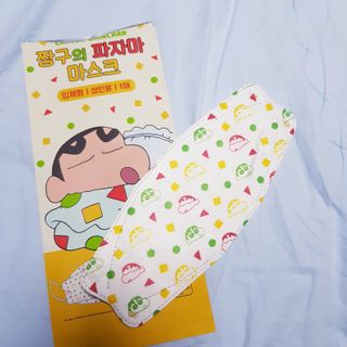 [숨그림] 3D 입체형, 짱구, 무직타이거, 빨강머리앤 우리아이 그리고 내가 쓰는 믿을수있는 케릭터 마스크 — 5점을 준 리뷰어가 2021년 10월 올린 사용 사진
