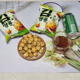 오리온 오징어땅콩의 짭짤고소 신제품, 구운김땅콩 — 5점을 준 리뷰어가 2022년 5월 올린 사용 사진