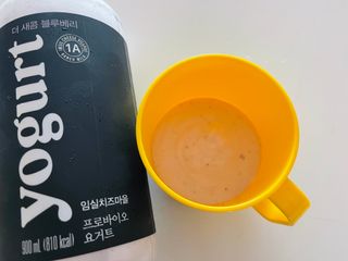 숲골 임실치즈마을 프로바이오 요거트 900ml — 5점을 준 리뷰어가 2021년 8월 올린 사용 사진