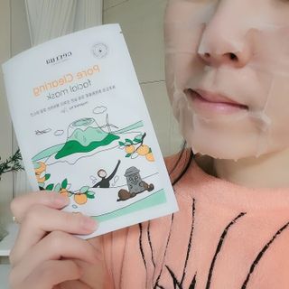세뚜아(Cettua) [세뚜아] 포어 클리어링 마스크 Cettua Pore Clearing facial mask 5매 — 5점을 준 리뷰어가 2024년 2월 올린 사용 사진