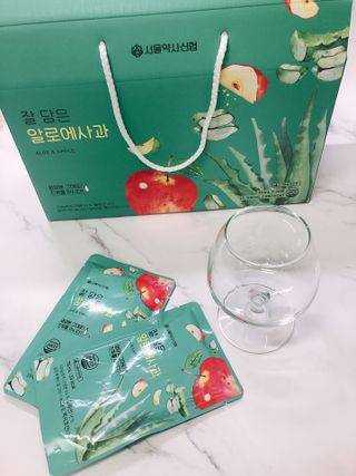 서울약사신협 잘 담은 알로애사과_70ml x 30포 — 4.5점을 준 리뷰어가 2021년 10월 올린 사용 사진