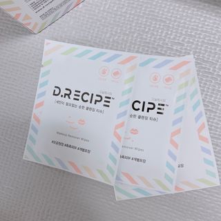 디레시피 세안이 필요없는 순한 클렌징 티슈 — 5점을 준 리뷰어가 2021년 4월 올린 사용 사진