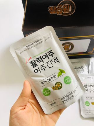 참유원 특허제조 활력 여주진액 여주즙 50포 — 4.5점을 준 리뷰어가 2022년 1월 올린 사용 사진