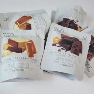 신상품) 딜라이트 프로젝트 프로틴  브라우니칩/ 카스테라칩 총 6EA — 5점을 준 리뷰어가 2022년 5월 올린 사용 사진