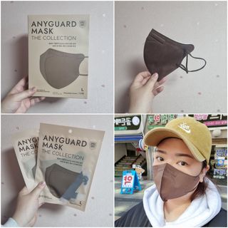 애니가드 셋업마스크 4컬러 각 10매입 [크리미베이지, 캐시미어로즈, 초콜렛브라운, 미드나잇네이비] — 5점을 준 리뷰어가 2022년 2월 올린 사용 사진