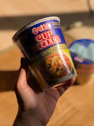 NISSIN 닛신 컵누들  4종 - 씨푸드오리지날, 씨푸드 스파이시, 씨푸드 커리, 씨푸드 XO소스 — 4.5점을 준 리뷰어가 2021년 11월 올린 사용 사진