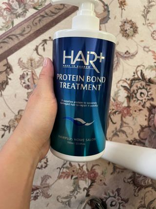 헤어플러스 단백질탈모샴푸 500ml+단백질본드앰플 145ml — 5점을 준 리뷰어가 2021년 3월 올린 사용 사진