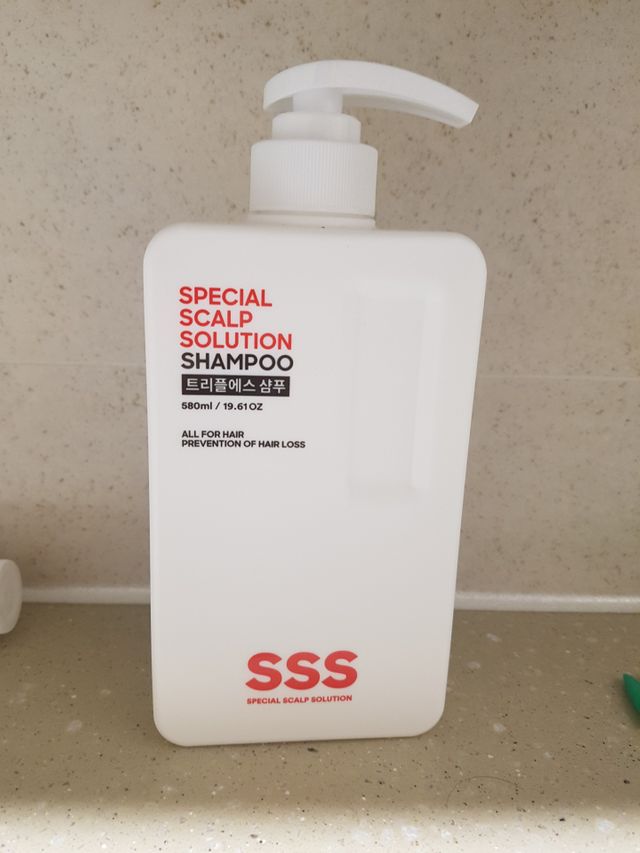 트리플에스 탈모 샴푸 580ml 리뷰 사진