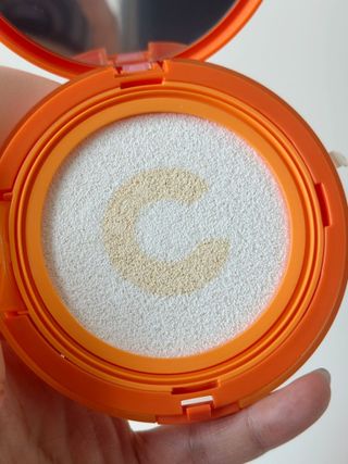 광동생활건강 MF[광동] 비타500✨주름개선·미백·SPF50+🌞퍼펙트쉴드 빅 선쿠션 본품 — 5점을 준 리뷰어가 2024년 5월 올린 사용 사진