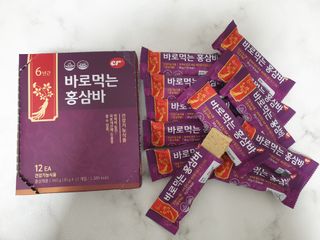 씨알푸드 건강기능식품 6년근 홍삼 함유, 바로먹는 홍삼바 30g 12개입 — 5점을 준 리뷰어가 2022년 3월 올린 사용 사진
