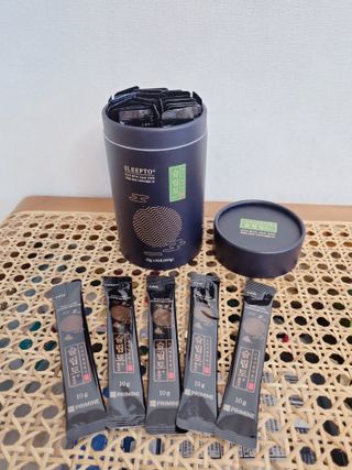 프리마인 자체 기업부설 연구소에서 찾아낸 건강한 수면의 비밀.  슬립토 플러스 30포 — 5점을 준 리뷰어가 2022년 7월 올린 사용 사진