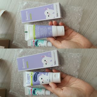 닥터데디스 안심저불소 키즈치약 (라즈베리, 청포도향 중 택 1) 60g +  여행용 미니 치약 15g — 4.5점을 준 리뷰어가 2022년 7월 올린 사용 사진