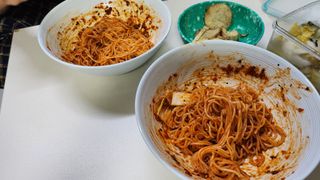 [한면원] 비빔국수 2인분 — 5점을 준 리뷰어가 2023년 3월 올린 사용 사진