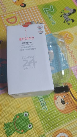 클린24시간 1BOX(5포) + 전용보틀(500ml) — 5점을 준 리뷰어가 2022년 9월 올린 사용 사진
