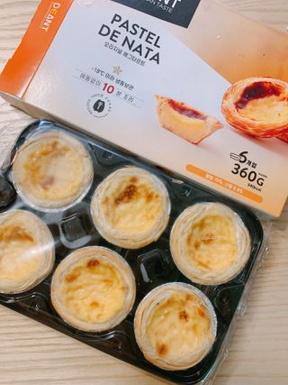 디앙뜨 포르투갈 에그타르트 오리지널 맛+패션후르츠 맛 중 택1 — 5점을 준 리뷰어가 2021년 7월 올린 사용 사진