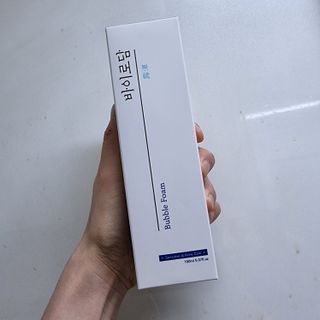 [바이로담] 저자극 약산성버블 폼 폼클렌징 150ml — 5점을 준 리뷰어가 2021년 4월 올린 사용 사진