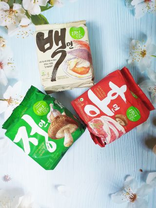 [풀무원] 자연은맛있다 정면, 백면, 홍면  세트 — 5점을 준 리뷰어가 2021년 4월 올린 사용 사진