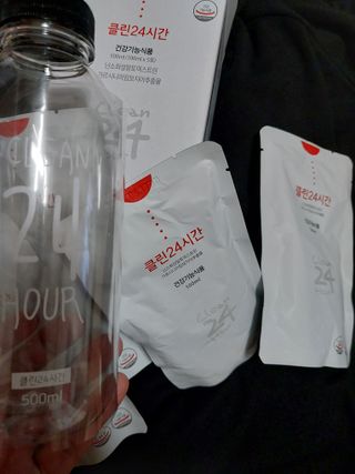 클린24시간 1BOX(5포) + 전용보틀(500ml) — 5점을 준 리뷰어가 2023년 6월 올린 사용 사진