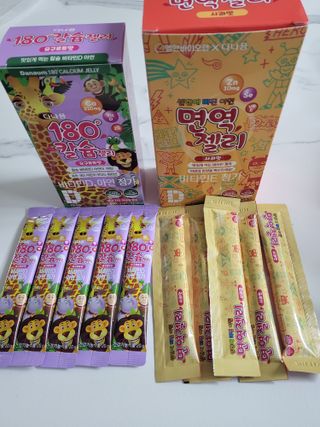 다나음 180도 칼슘젤리+아연면역젤리 — 5점을 준 리뷰어가 2022년 1월 올린 사용 사진