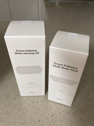 [녹산] 그린 솔루션 멀티 클렌징 오일 + 그린 솔루션 멀티 바디 미스트 — 5점을 준 리뷰어가 2022년 11월 올린 사용 사진