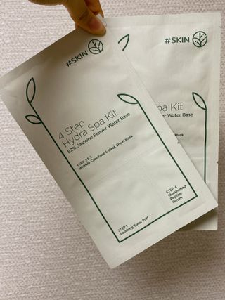 태그스킨 4스텝 주름개선 피부미백 영양 마스크팩 3개 세트(최신버전) — 5점을 준 리뷰어가 2022년 7월 올린 사용 사진