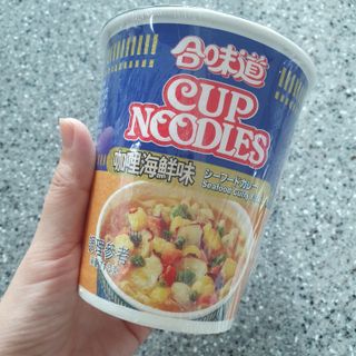 NISSIN 닛신 컵누들  4종 - 씨푸드오리지날, 씨푸드 스파이시, 씨푸드 커리, 씨푸드 XO소스 — 4점을 준 리뷰어가 2023년 1월 올린 사용 사진