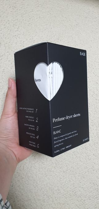 [이즈라이프코스메틱] 퍼퓸 드라이어 시트 히노끼향  or 블랑향 2중 택1 30매 — 5점을 준 리뷰어가 2021년 5월 올린 사용 사진