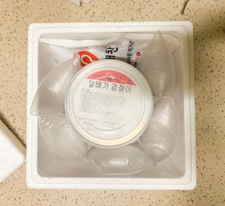 셰프애찬 알배기 겉절이 김치 1kg — 5점을 준 리뷰어가 2022년 11월 올린 사용 사진