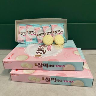 롯데제과 찰떡파이 크림치즈 — 5점을 준 리뷰어가 2021년 5월 올린 사용 사진