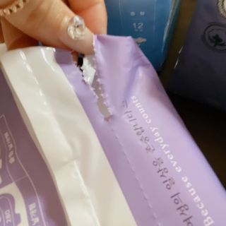 블루블루 유기농 순면 커버 생리대 — 3.5점을 준 리뷰어가 2021년 2월 올린 사용 사진