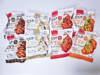 굽네몰 [굽네] 소스가 맛있는 닭가슴살 슬라이스 4종 — 3점을 준 리뷰어가 2021년 4월 올린 사용 사진