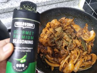 우주쿡 천연조미료 고메 프리미엄 시즈닝 6종 택1 청양고추+ /대파 /깻잎 /마늘 /생강 /표고버섯 — 5점을 준 리뷰어가 2021년 9월 올린 사용 사진