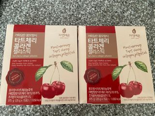 자연에온 가득담은 몽모랑시 타트체리 콜라겐 젤리스틱 — 4점을 준 리뷰어가 2021년 1월 올린 사용 사진