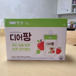 [몸엔용] 우리 아이 건강간식, 달콤한 녹용곤약젤리 디어팡 4종 — 5점을 준 리뷰어가 2021년 8월 올린 사용 사진