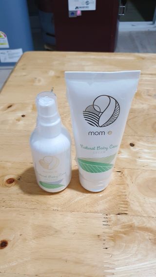 mom e 맘이 내추럴 베이비 케어 크림+바디오일 — 5점을 준 리뷰어가 2021년 1월 올린 사용 사진