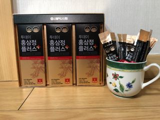 서울약사신협_투데이홍삼정플러스스틱_10g x 30포 — 5점을 준 리뷰어가 2021년 6월 올린 사용 사진