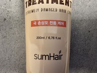 썸헤어 / SUMHAIR 썸헤어 프로틴 리치 머랭 트리트먼트 극손상모 전용 케어 — 5점을 준 리뷰어가 2021년 5월 올린 사용 사진