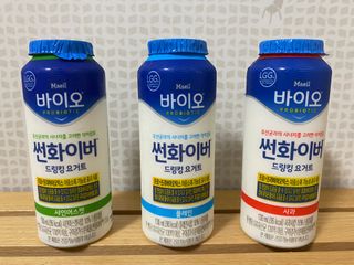 LIVE 매일바이오 썬화이버 드링킹 요거트 — 5점을 준 리뷰어가 2022년 8월 올린 사용 사진