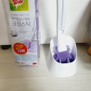 3M 스카치브라이트 크린스틱 베이킹소다 핸들 + 리필 9입 + 캐디증정 — 5점을 준 리뷰어가 2023년 9월 올린 사용 사진