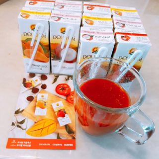 도이캄 착즙 완숙 토마토 200ml 12팩 무설탕 태국왕실 기내식주스 — 5점을 준 리뷰어가 2021년 2월 올린 사용 사진