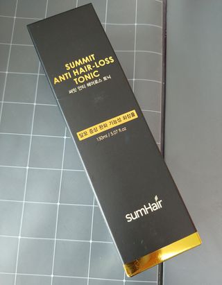 썸헤어 / SUMHAIR 썸헤어 써밋 안티 헤어로스 토닉 — 4.5점을 준 리뷰어가 2021년 5월 올린 사용 사진