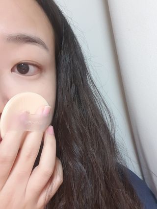 젤리팜 마이크로셀 실리콘퍼프 피치,오렌지 — 5점을 준 리뷰어가 2021년 11월 올린 사용 사진