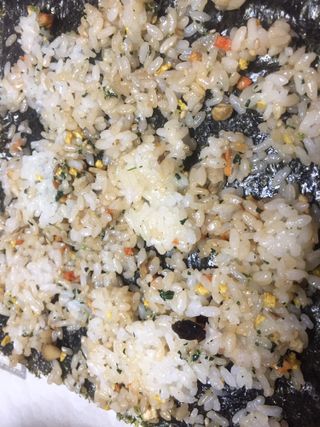 해풀잎 누구나 김밥*1ea [(혼합야채 35g *1ea,  김밥김 (5g, 5ea),  양념간장 (6g, 5ea), 참기름(5g, 2ea)] — 3.5점을 준 리뷰어가 2022년 7월 올린 사용 사진