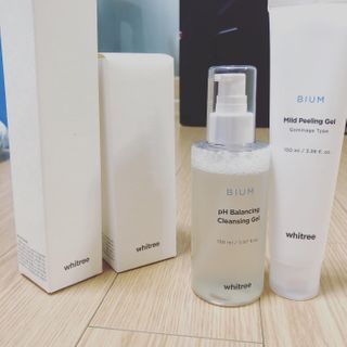 화이트리 비움 약산성 클렌징젤 ,마일드 필링젤 세트 — 5점을 준 리뷰어가 2020년 12월 올린 사용 사진