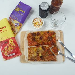 브라잇벨리 비건피자 [노밋피자알로하 & 노밋피자포테이토] 2가지맛 — 5점을 준 리뷰어가 2022년 7월 올린 사용 사진