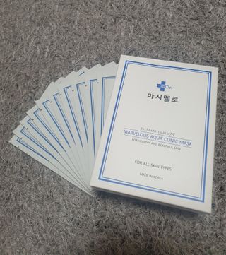 닥터마시멜로 닥터마스멜로 마블러스 아쿠아 클리닉 마스크 — 5점을 준 리뷰어가 2021년 7월 올린 사용 사진